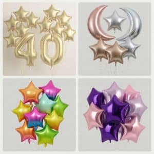 Mond und Sternenballon ballonshopzuerich.ch