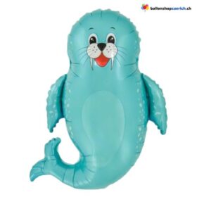 Seelöwe Ballon Folienballon Türkis Meerestier
