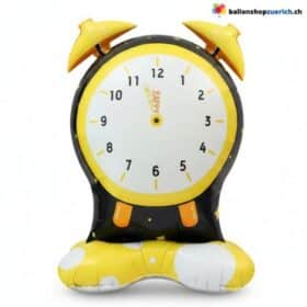 Wecker Stehballon Happy New Year Gelb Schwarz