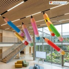 Bleistift Dekofigur PVC Bunt 8er-Set