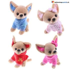 צעצוע קטיפה של צ'יוואווה ומשקולת בלון