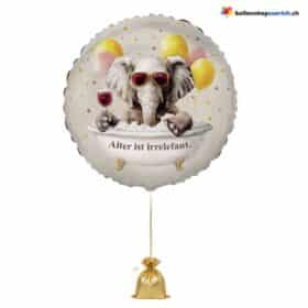 Geburtstag Ballon Alter ist irrelevant Elefant