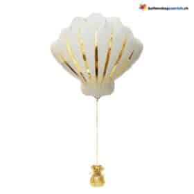Muschel Ballon Weiss Gold Ozean