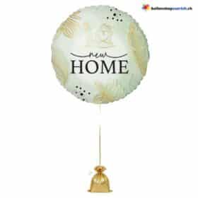 Neues Zuhause Folienballon Tropisch Gold