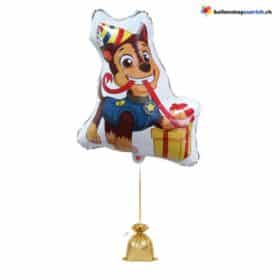Paw Patrol Chase Party Folienballon Blau Gelb XL