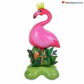 Riesiger Flamingo Folienballon Stehend Pink XL