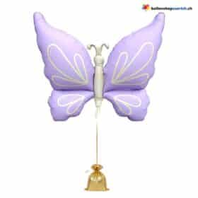 Schmetterling Ballon Pastellviolett XL Folienballon
