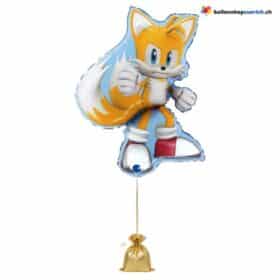 Sonic Tails Luftballon Heliumballon Folie Gelb