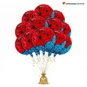 Spiderman Ballon Rot Blau Superheld