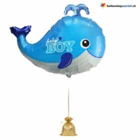 Wal Ballon Baby Boy Blau Figur