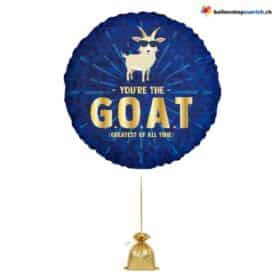 בלון נייר כסף "You're The GOAT" בצבע כחול וזהב