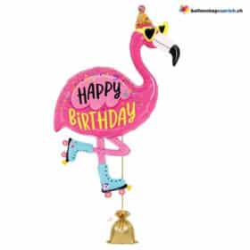 Flamingo Ballon Rosa Happy Birthday 