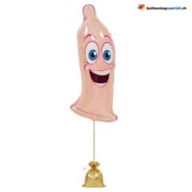 Kondom Penis Ballon Pink Hautfarben JGA Figur