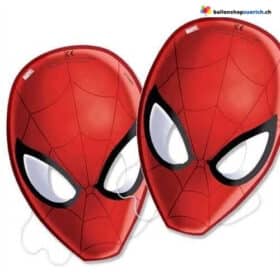 Spiderman Papiermasken Set – 6 Stück für Kindergeburtstag