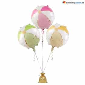 Strandball Ballon Set Pastell Farben 3-teilig