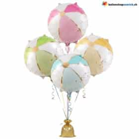 Strandball Ballon Set Pastell Farben 4-teilig