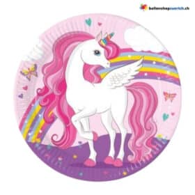 Einhorn Einwegteller