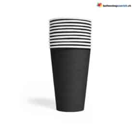 Einwegbecher Schwarz 10-teilig