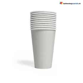 Einwegbecher Silber 10-teilig