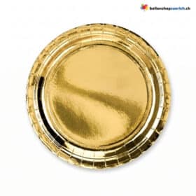 Einwegteller Gold Glanz 23cm