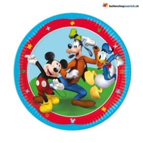 Einwegteller Mickey Mouse Partyteller Bunt