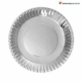 Einwegteller Silber Metallic 10-teilig