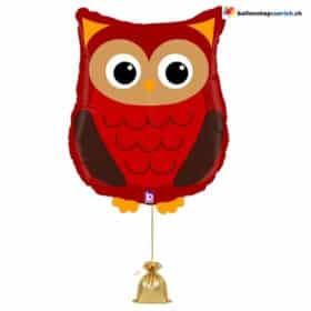 Eule Ballon Rot Waldtier