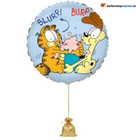 Garfield Folienballon Slurp Burp Blau