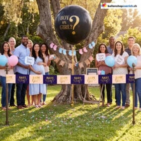Gender Party Absperrband Baby Boy Baby Girl