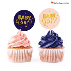Gender Reveal Party Picks Baby Boy Baby Girl 12-teilig