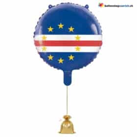 KapVerde Folienballon Blau Rot Weiss