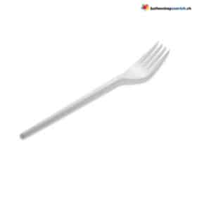 Plastikgabeln Weiss 100-teilig