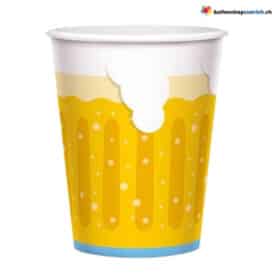 Bier Einwegbecher 6 Stück