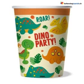 Dino Party Einwegbecher 8 Stück