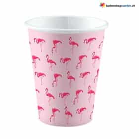 Flamingo Einwegbecher Rosa Pink