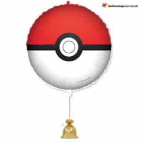 Pokémon Pokéball Folienballon Rot Weiss