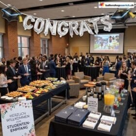 Congrats Abschluss Folienballon Girlande Silber Schwarz