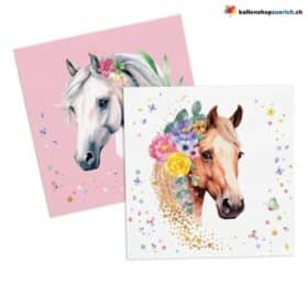 guardanapos descartáveis ​​cavalos flores