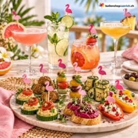 Fingerfood Spiesse Flamingo Rosa