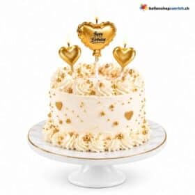 Geburtstagskerzen Herzen Gold Set