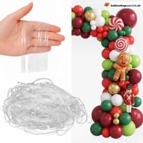 Gummibänder für Ballongirlanden Transparent