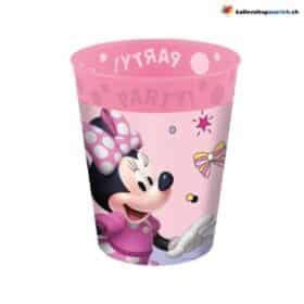 Copo reutilizável Minnie Junior rosa