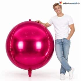 Riesenballon XXXL Rosarot Kugel Folienballon 140 cm