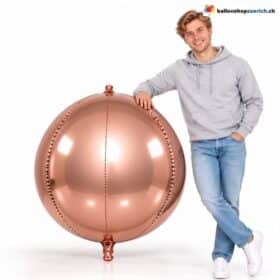 Riesenballon XXXL Roségold Kugel Folienballon 140 cm