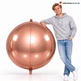 Riesenballon XXXL Roségold Kugel Folienballon 160 cm