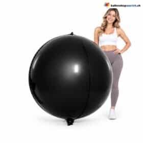 Riesenballon XXXL Schwarz Kugel Folienballon 160 cm